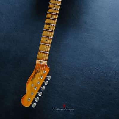Fender American Vintage '52 Reissue Telecaster Black over Butterscotch Heavy Aged Relic image 22