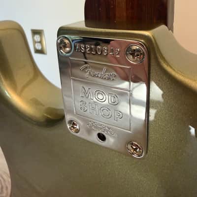 Fender  Stratocaster  2021 - Jade Pearl Metallic HSS EMG Kirk Hammett Pickguard image 9