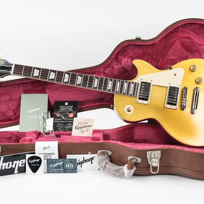 Epiphone Inspired by Gibson Custom 1957 Les Paul Goldtop Reissue Double Gold image 3