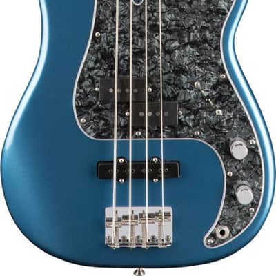 Fender Tony Franklin Signature Fretless 4-String Precision Bass Guitar, Ebony Fingerboard, Lake Placid Blue image 9