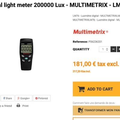 Immagine MULTIMETRIX LM76 Années 2010 LUX METRE - 4
