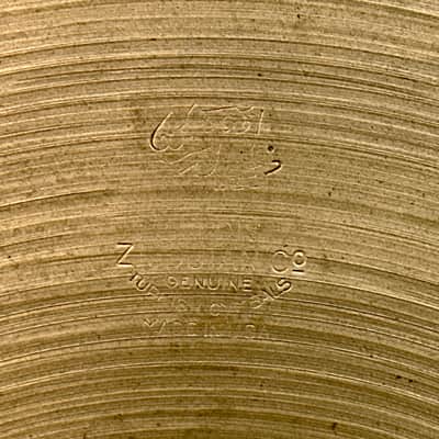 15" Zildjian A 1940s-50s Trans Stamp/Small Stamp Hi-Hat Cymbal Pair 874g/910g *Video Demo* image 11