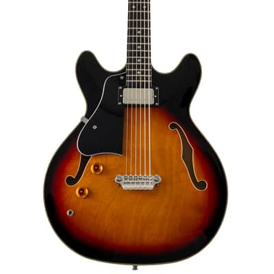 VKB-6 Electric 6-String Bass - Left-Handed-Sunburst image 2
