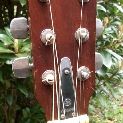 Yamaha FG-180 Red Label Jumbo Dreadnought 1971 - Natural + Hard Case image 6