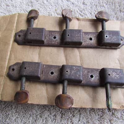 Kluson Deluxe No Line 3 On A Strip Tuners Vintage 1950's Needs New Buttons Fits Les Paul Jr & Others image 1
