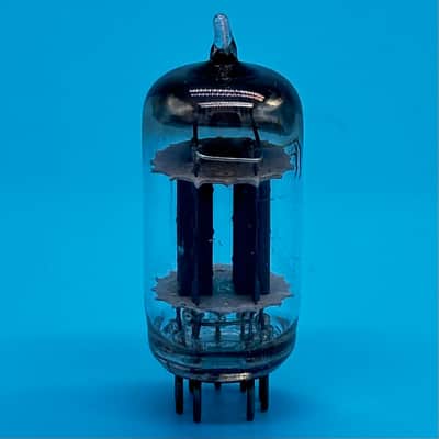 1950s RCA 12AU7 ECC82 Vintage Long Gray Plate D Getter Preamp Tube! T314 image 2