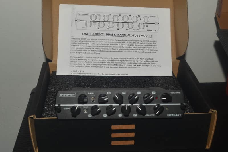 Synergy DRECT 2-Channel Preamp Module 2024 - Present - Black image 1