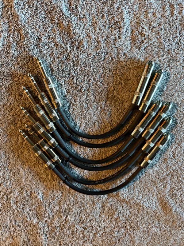 Pro Co - 1/4-inch TRS Male to 1/4-inch TS Female 6-pack - image 1