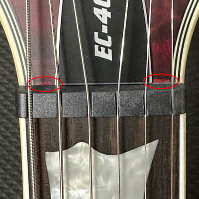 LTD EC-401 - See Thru Black Cherry Sunburst #91297 (Factory Demonstration Model) image 7