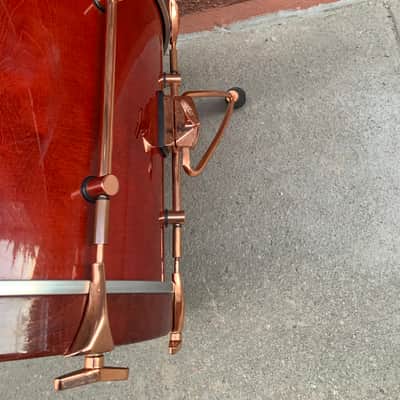 Sonor Vintage Hilite Classic Copper series  1990 Red stain wood with copper hoops image 14