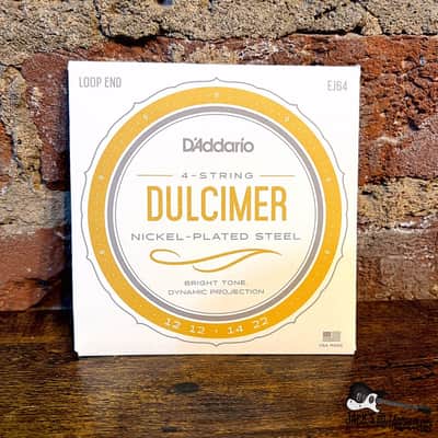 D'Addario Nickel-Plated Steel Dulcimer Strings (Loop End, 4-String) image 1