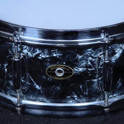 Slingerland Vintage 1965 Black Diamond Pearl 4 Piece Shell Pack image 9