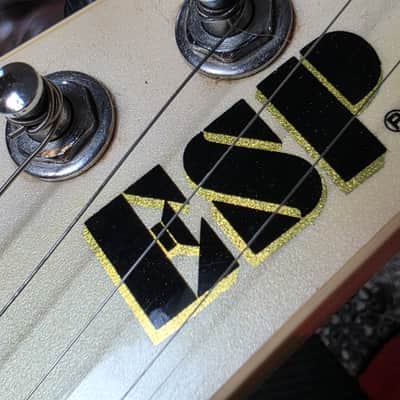 ESP M-1 Custom 1987 M1 Mirage SCALLOPED Owned by major German pro artist Jackson Headstock image 4