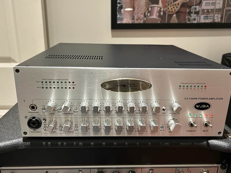Wayne Jones Audio WJBA 2800 Watt Bass Guitar Amplifier image 1
