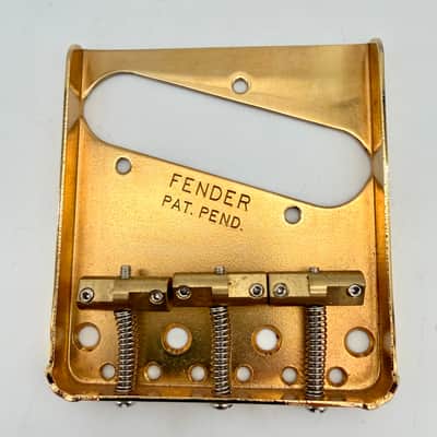 Fender Telecaster Vintage-Style Bridge Gold bbr603 image 2