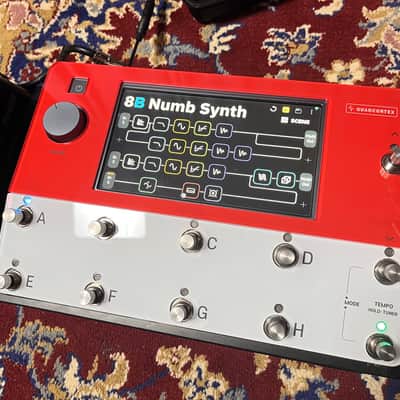 Neural DSP QUAD CORTEX Premium Acrylic Protective Cover Fiesta Red Gray image 1