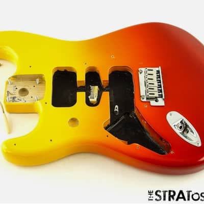 LEFTY Fender Player Plus Series Stratocast Strat BODY + HARDWARE Tequila Sunrise image 1