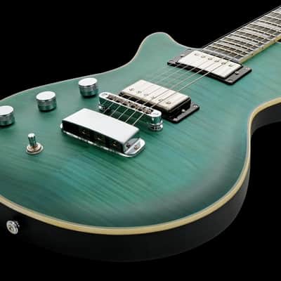 Hagstrom Ultra Max Fall Sky Satin LH w/Case image 5