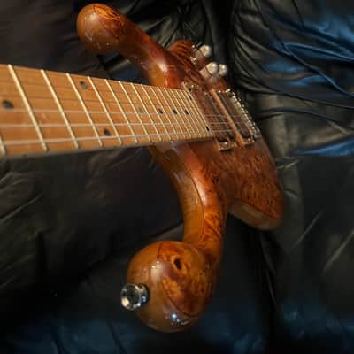 Fibenare Erotic Dalmat  Burl Maple Natural with Wood Pickup Covers Rare! image 9