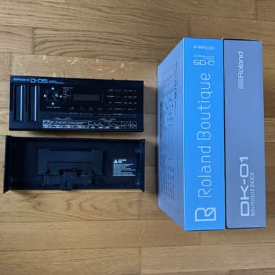 Roland D-05 Boutique Series Linear Synthesizer Sound Module 2015 - Present - Black with DK-01 Boutique Dock image 2