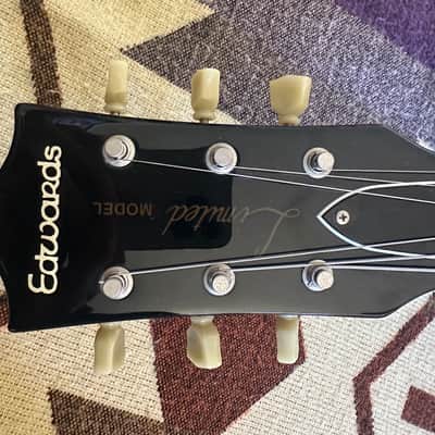 2012 Edwards by ESP E-LP-125SD/QM Les Paul - Black Cherry image 17