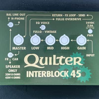 Quilter Interblock 45 45-Watt Guitar Head Pedal 2018 - Black image 1