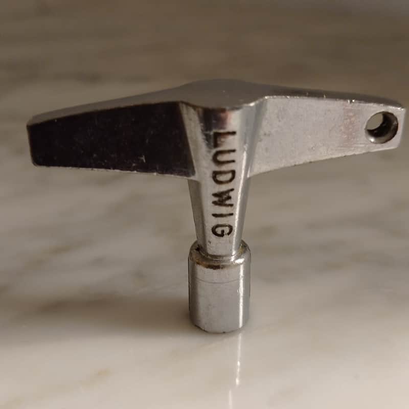 Ludwig Vintage classic drum key 70s-80s - Chrome image 1
