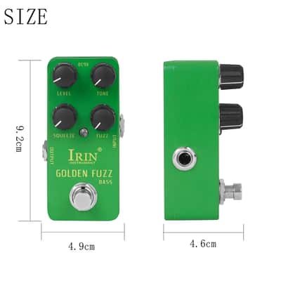 Irin RS-20 Golden Fuzz Pedal Classic Bass Fuzz Tone Effects True Bypass, price include the import duty to US buyer image 5