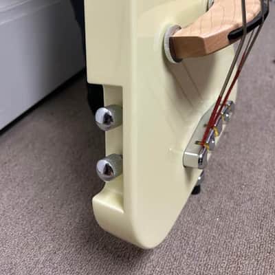 Warwick Rockbass Triumph Lite Electric Upright Bass Guitar - Solid Creme White High Polish image 3