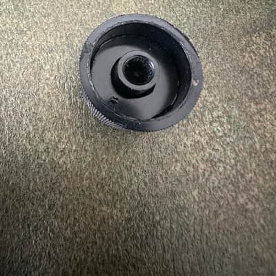 Vintage Silvertone Danelectro Gibson Airline Knob 1960s - Black and Chrome image 2