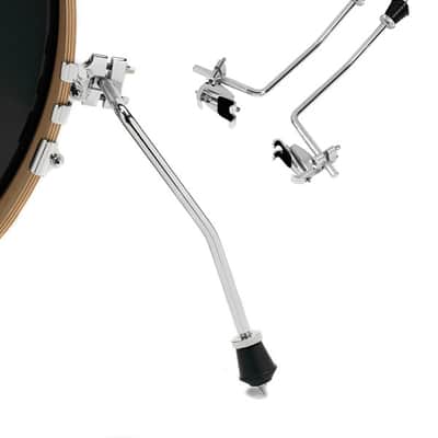 DW Drum Workshop DWSM2224 Clamp-on bass drum spur set (1 pair) image 2