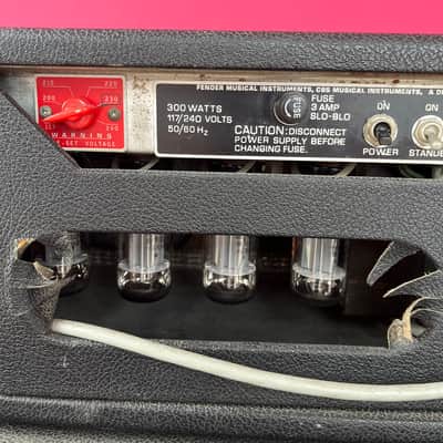 Fender Bassman 100 2-Channel 100-Watt Guitar Amp Head 1972 - 1976 - Silverface image 11
