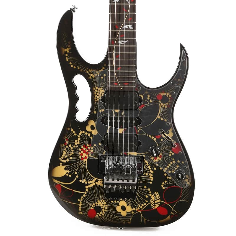 Ibanez JEM77-FP2 Steve Vai Signature Black Floral Pattern 2 image 2