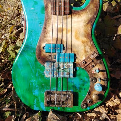 The "Black Lagoon" Steampunk Precision Bass image 1