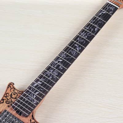 Custom Handmade HH Electric Guitar, Okoume Body and Neck image 3