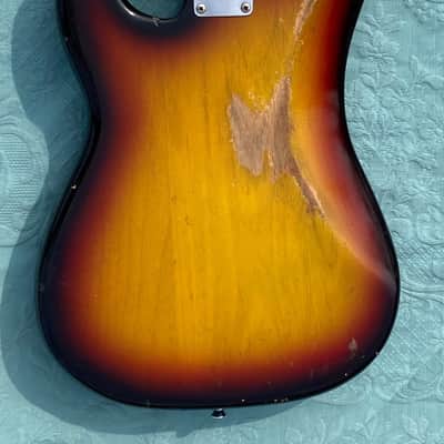 Fender Precision Bass Fretless 1972 - Sunburst - Rosewood Fingerboard image 9