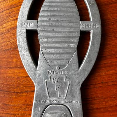 Vintage 1950s WFL Ludwig Speed King Nickel Foot Pedal image 3