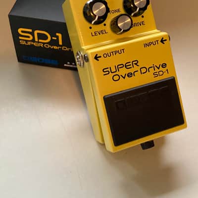 Boss SD-1 Super OverDrive (Silver Label) 1997 - Present - Yellow image 1