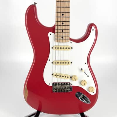 2021 Fender Vintera Road Worn 50’s Stratocaster – Fiesta Red image 4
