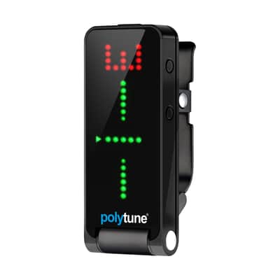 TC Electronic PolyTune Clip Polyphonic Clip-On Guitar Tuner Black image 2