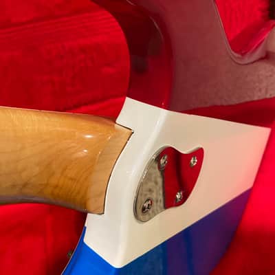 Mosrite “The Ventures" (1965) ~ ”Salesman Sample”~ Red White & Blue image 17