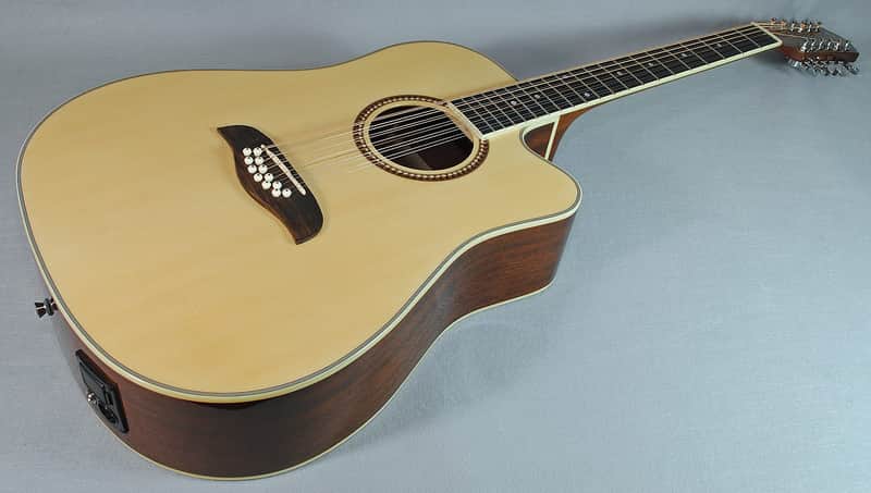 Oscar Schmidt OD312CE-N 12-String Dreadnought w/ Electronics Natural image 1