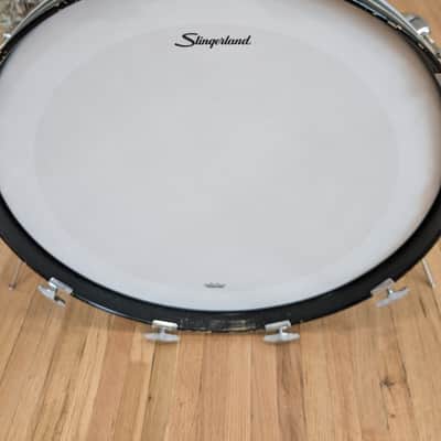 Slingerland "New Rock" Outfit Drum Set 1970s - Light Blue Pearl image 15