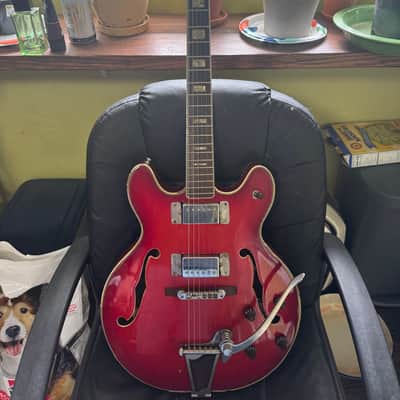Epiphone EA-250 with Vibrato Tailpiece 1972 - 1974 - Cherry image 1