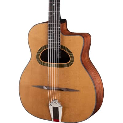 Eastman DM3 Grande Bouche Gypsy Jazz Acoustic Guitar - Natural image 1