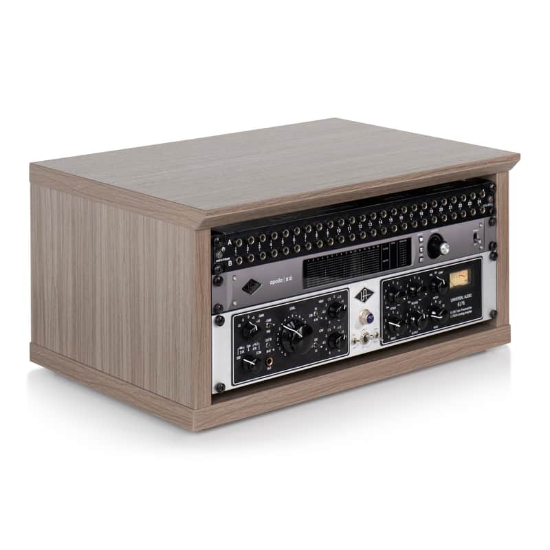 Gator Elite Furniture Series 4U Desktop Studio Rack - Driftwood Grey Finish image 1
