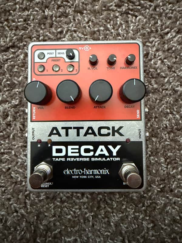 Electro-Harmonix Attack Decay Reverse Tape Simulator 2019 - Present - Orange / Black image 1