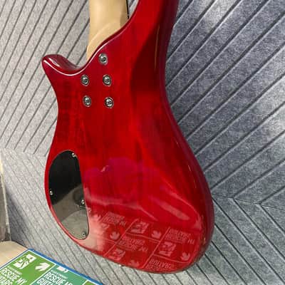 Dillion Avalanche Bass Rare Five String BEAST! Cherry! In-USA Setup! 2000's - Red image 12