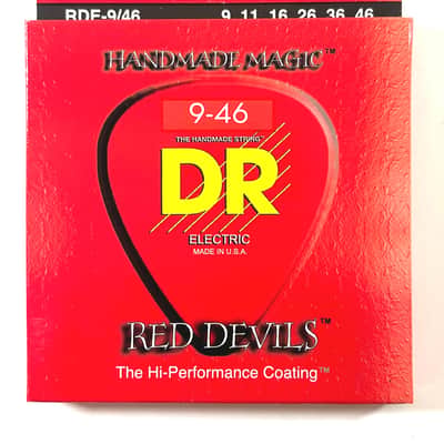 DR Guitar Strings Electric Red Devils K3 High Performance Coated 09-46