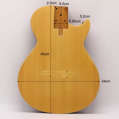 guitar body okoume wood classic guitar barrel image 5